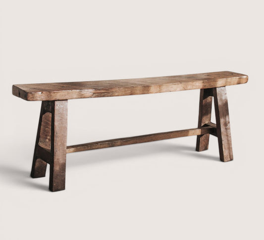 Rustic Wooden Bench Seat