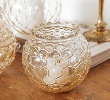 Vintage Glass Candle Holder