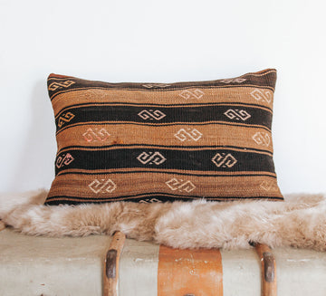 vintage boho handmade recycled turkish kilim throw pillow sofa cushion