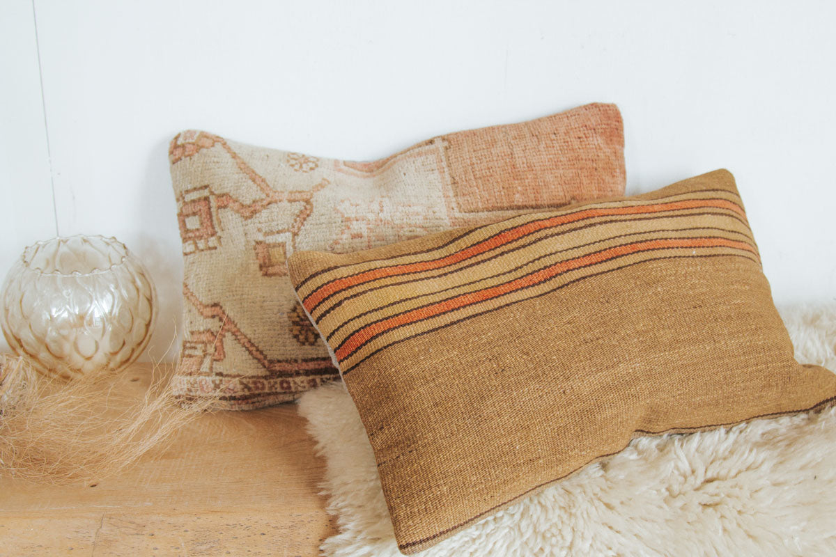 vintage boho turkish kilim wool sofa cushion pillow