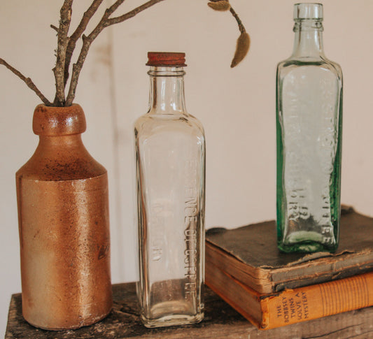 vintage glass antique bottle