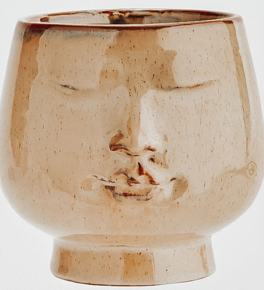 Ceramic Face Flower Pot (small) - NEW